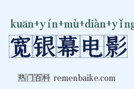 宽银幕电影是什么意思的图片